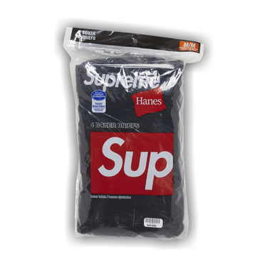 Buy Supreme x Hanes Boxer Briefs (4 Pack) 'Black' - SS21A36