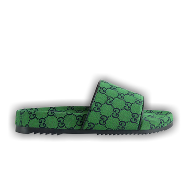 Gucci green slides on sale