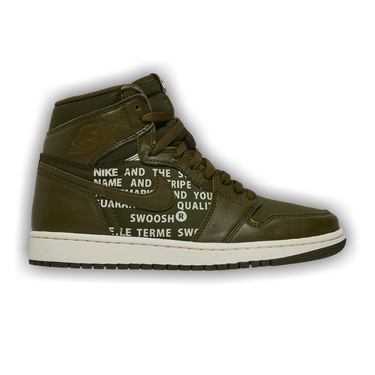 Jordan 1 shop olive canvas