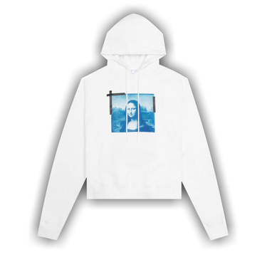 Buy Off White Monalisa Over Hoodie White Blue OMBB037C99FLE0050145 GOAT