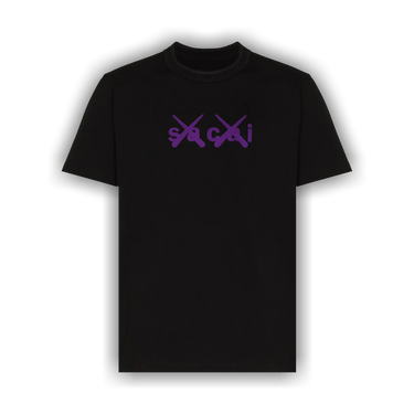Buy Sacai x Kaws Flock Print T-Shirt 'White/Red' - 21 0288S | GOAT