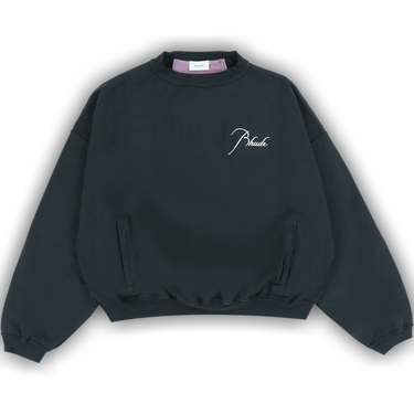 Buy Rhude Panel Crewneck 'Black' - FW21TT14012372 | GOAT