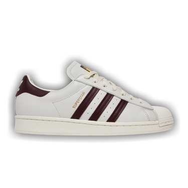 Adidas superstar maroon stripes clearance