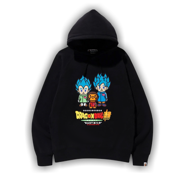 Buy BAPE x Dragon Ball Z Super Son Goku Vegeta Hoodie Black 2F73 314 919 BLACK GOAT