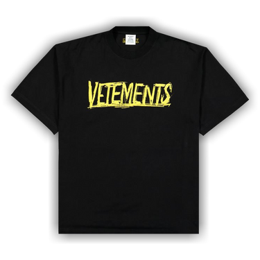 Buy Vetements World Tour T-Shirt 'Black/Gold' - UE52TR270G BLAC | GOAT