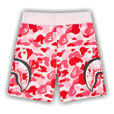 Bape Abc Camo Shark Sweat Shorts Short Bape Rosa Buy BAPE Big ABC