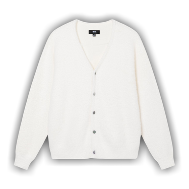 Buy Stussy Shaggy Cardigan 'Bone' - 117094 BONE | GOAT CA
