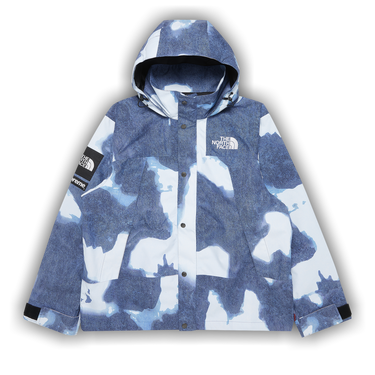 Buy Supreme x The North Face Bleached Denim Print Mountain Jacket