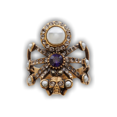商品画像：Spider Ring Antique Gold for Women | Alexander McQueen 2