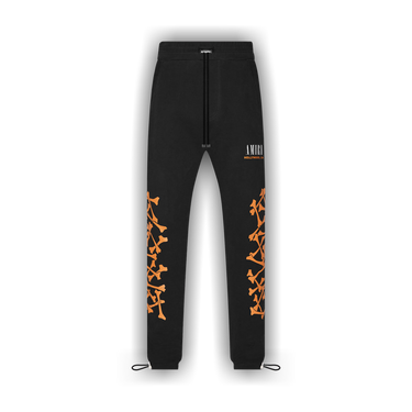 Buy Amiri Bones Sweatpant 'Black/Orange' - PS22MJS002 063 BLAC | GOAT