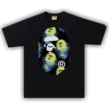 Buy BAPE Storm Big Ape Head Tee 'Black' - 1H80 110 047 BLACK