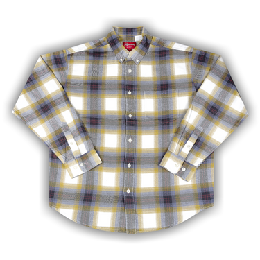 Buy Supreme Brushed Plaid Flannel Shirt 'Natural' - SS22S8 NATURAL