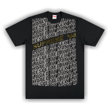 Buy Supreme Respected Tee 'Black' - SS22T39 BLACK | GOAT