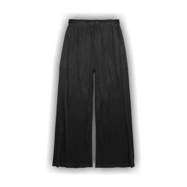 Buy Pleats Please Issey Miyake Luster Pants 'Black' - PP26JF583 15