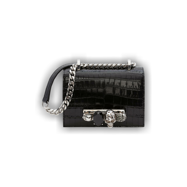 Buy Alexander McQueen Mini Jewelled Satchel 'Black
