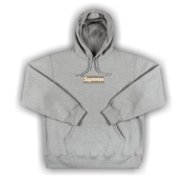 Buy Supreme x Burberry Box Logo Hooded Sweatshirt 'Heather Grey' - SS22SW45  HEATHER GREY | GOAT