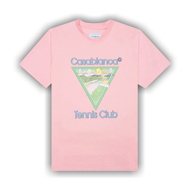 Buy Casablanca Tennis Club Icon T-Shirt 'Pink' - MS22 JTS 001T