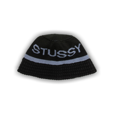 Buy Stussy Jacquard Knit Bucket Hat 'Black' - 1321095 BLAC