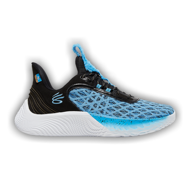 Under Armour Curry Flow 9 Sesame Street Cookie Monster Grade School Kids' Basketball Shoes, Blue/Black, Size: 7