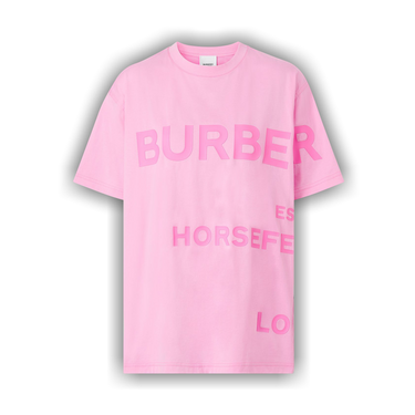 【関税&送料込】Burberry Pink Cotton Oversize T-Shirt Vintage Burberry London Women's Cotton Pink Nova Check T