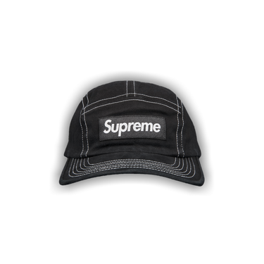 Supreme 2-Tone Twill Camp Cap 'Black' | GOAT