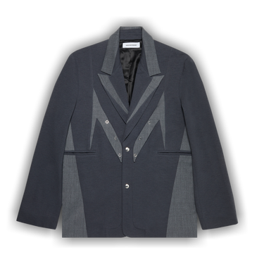 Buy Kiko Kostadinov Balla Tailored Jacket 'Charcoal Grey/Vessel