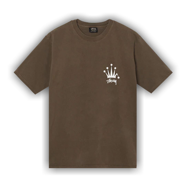 Buy Stussy Regal Crown Pigment Dyed Tee 'Coffee' - 1904771