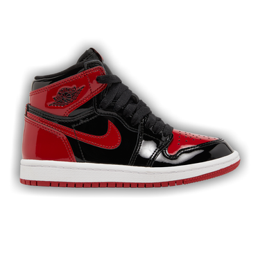 スニーカー airjordan1  patent bred ps 18cm Buy Air Jordan 1 Retro High OG PS 'Patent Bred' - AQ2664 063