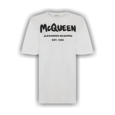 Buy Alexander McQueen Graffiti T-Shirt 'White' - 659729