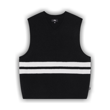 Buy Stussy Brushed Mohair Vest 'Black' - 117119 BLAC | GOAT