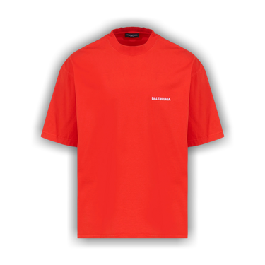 Buy Balenciaga Medium Fit T Shirt Bright Red White 612966 TMVF4 3168 GOAT