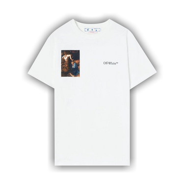 【Off-White】Caravaggio Lute Short Sleeve T/OMAA027S22JER001 Buy Off-White Caravaggio Lute Slim Tee 'White/Black