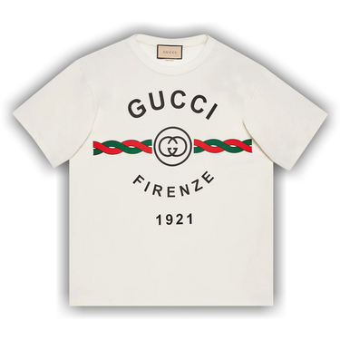 Buy Gucci Firenze 1921 T-Shirt 'White' - 616036 XJD7T 9095 | GOAT