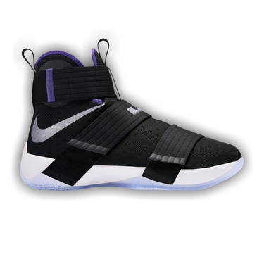Lebron soldier 10 clearance black and purple