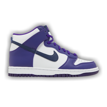 Nike dunk clearance high purple white