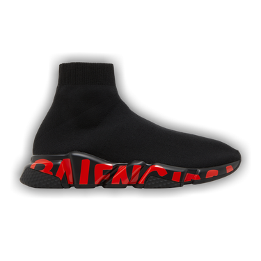 Buy Balenciaga Speed Sneaker 'Midsole Graffiti - Black Red
