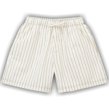 Poplin pyjamas – shorts – Hand Drawn Stripes | Tekla Fabrics
