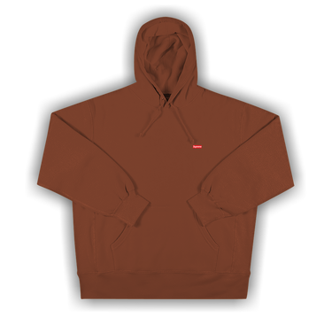 Buy Supreme Enamel Small Box Hooded Sweatshirt 'Brown' - SS22SW67