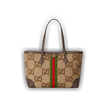 Buy Gucci Ophidia Jumbo GG Medium Tote 'Camel/Ebony