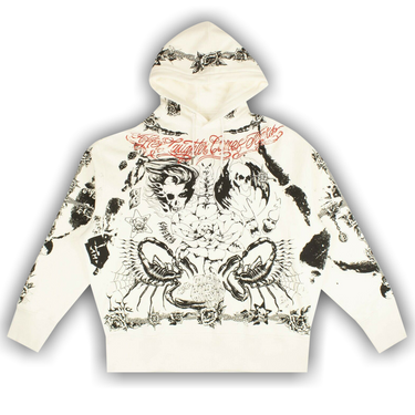 Buy Givenchy Tattoo Oversized Hoodie Sweatshirt White Black