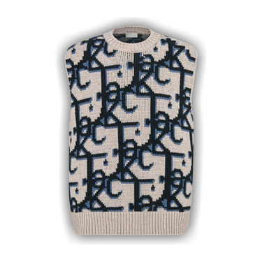 [定休日以外毎日出荷中] Buy Dior 'Beige Sweater Sleeveless Oversized Jack Cactus x トップス