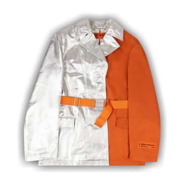 Buy Heron Preston Blazer Jacket 'Silver/Orange