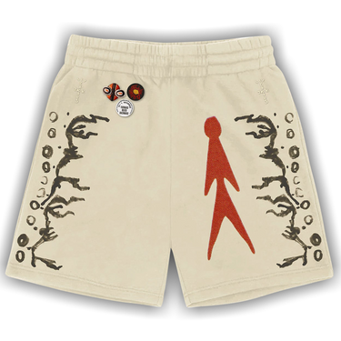 Buy Cactus Jack by Travis Scott Character Shorts 'Off White