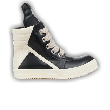 Buy Rick Owens Strobe Geobasket Megalace High 'Black Milk