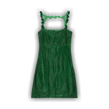 Buy GANNI Sequins Dress F7335 'Kelly Green' - F7335 KELL | GOAT Buy GANNI Sequins Dress F7335 'Kelly Green' - F7335 KELL | GOAT