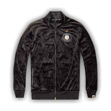 BAPE ×PUMA ブラックカモ ベロア セットアップジャージ Puma x A