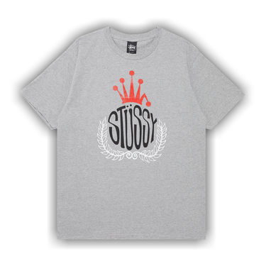 Buy Stussy Crown Wreath Tee 'Grey Heather' - 1903020 GREY | GOAT CA
