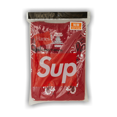 【希少/送料・関税無料/コラボ/FW22】Supreme/Hanes Bandana Buy Supreme x Hanes Bandana Tagless Tees (2 Pack) 'Red