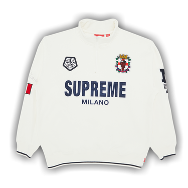 Buy Supreme Milano Half Zip Pullover 'White' - FW22SW66