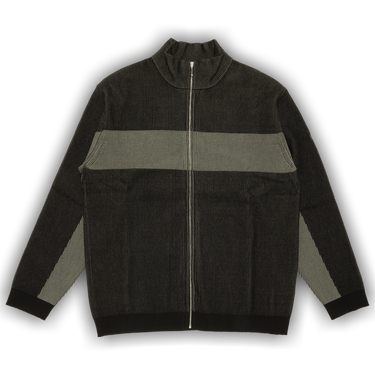 Buy Supreme 2-Tone Ribbed Zip Up Sweater 'Black' - FW22SK39